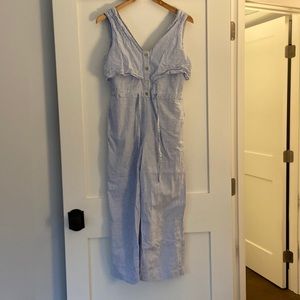 ZARA Striped Jumpsuit Size S